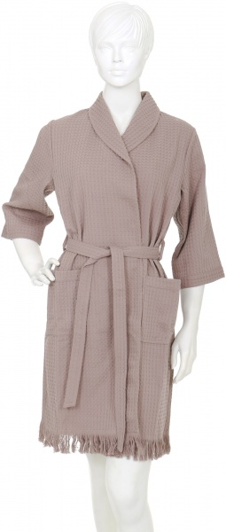 Халат вафельний Прованс Cinder р. S бежевий 