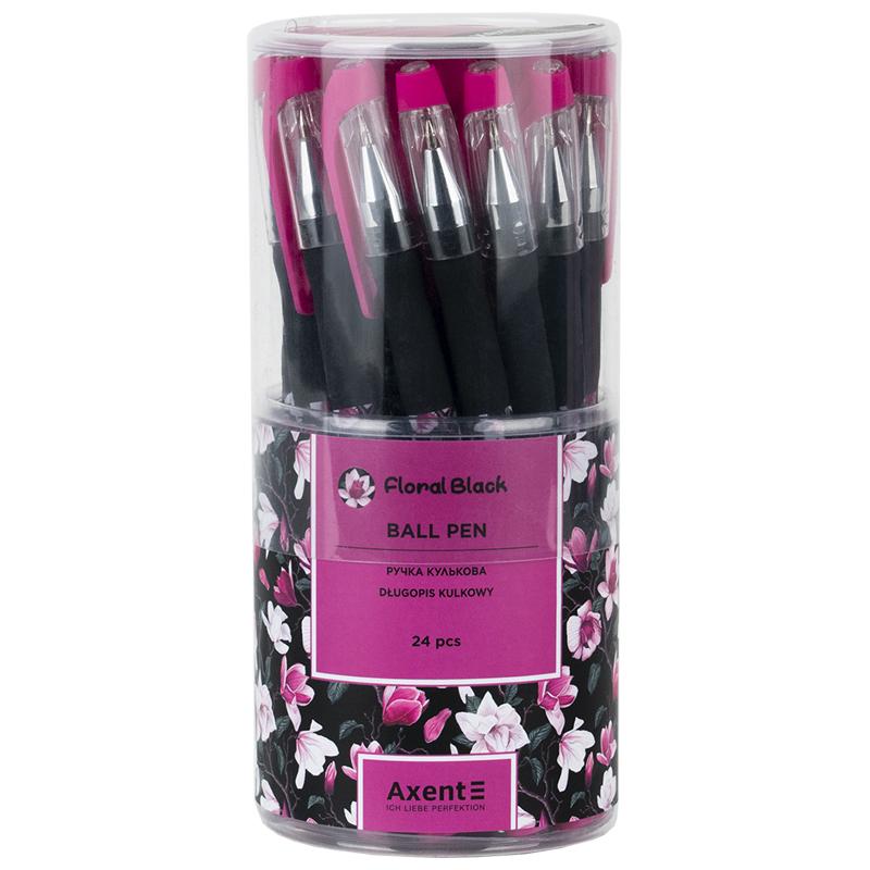 Ручка шариковая Axent 1049-44-A Floral Black