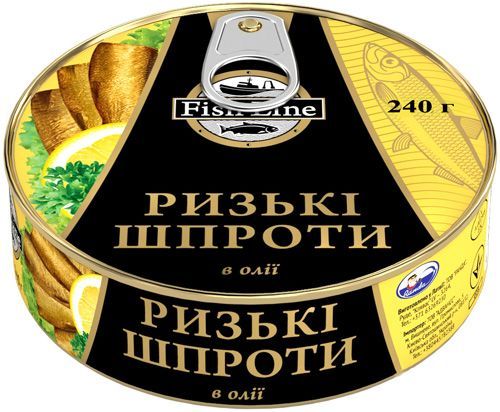 Шпроти в олії Fish Line Ризькі 160 г
