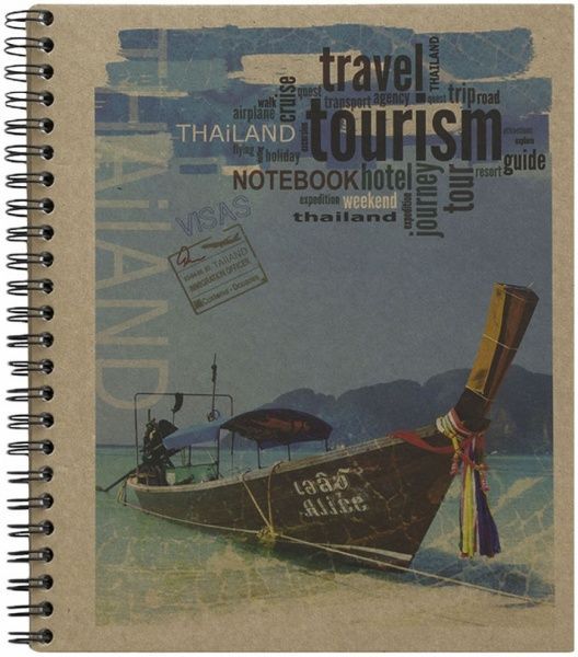 Тетрадь школьная 80 листов в клетку TR5580 KRAFT Графика