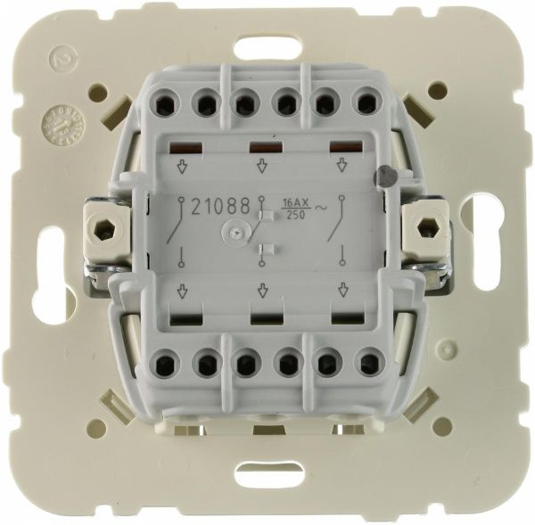 Вимикач триклавішний Efapel Logus без підсвітки 10 А 250В IP20 кремовий