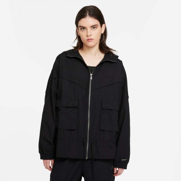 Ветровка Nike W NSW ICN CLSH JKT WR CANVAS CZ9328-010 XL черный