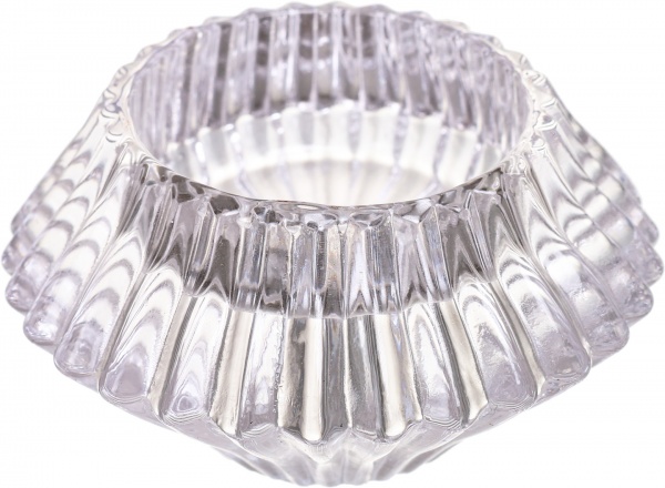 Свічник Royal 7,5х7,5х4,3 см прозорий