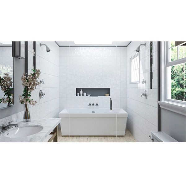 Плитка Golden Tile Сатин білий рельєф НЗ0451 30x60 