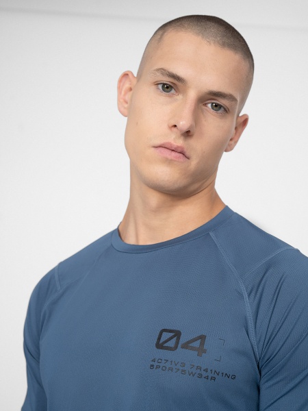 Футболка 4F TSHIRT FNK M163 4FSS23TFTSM163-32S р.L голубой