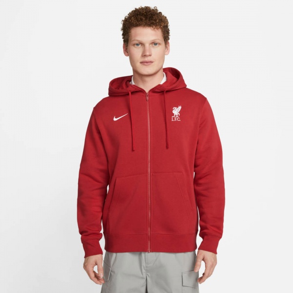 Джемпер Nike LFC M NSW CLUB HOODIE FZ BB DV4581-687 р.M червоний