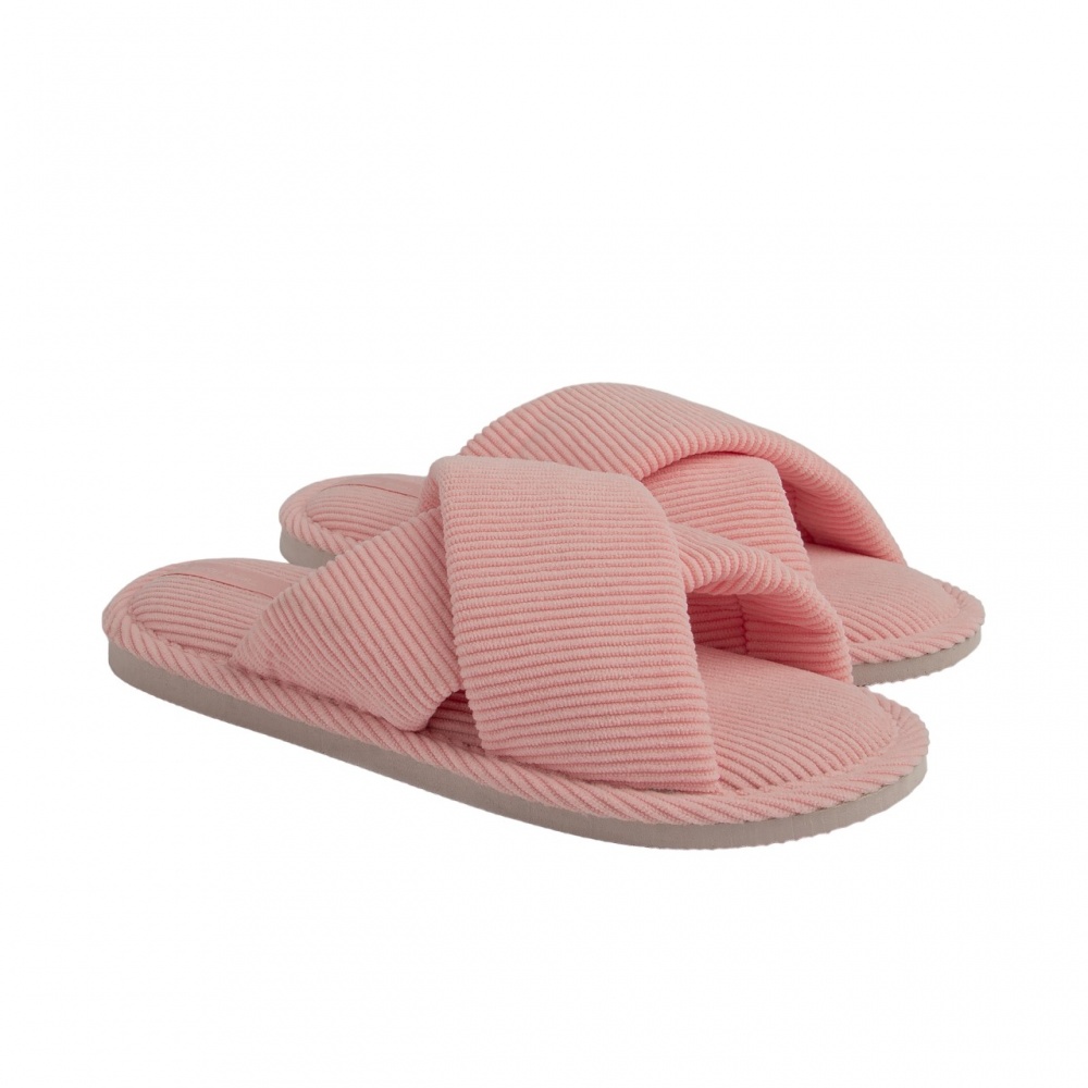 Тапки домашние Twins HS-VL вельвет Х 12469 р.36/37 розовый