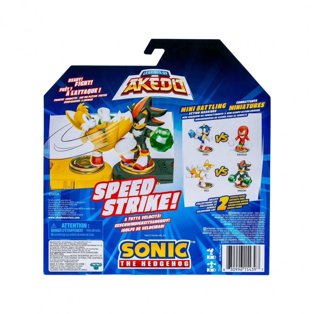 Игровой набор Akedo Тейлз и Еж Шедоу Sonic 123570