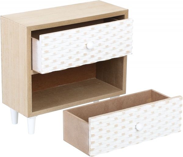 Сундучок Комод на 2 ящички Плетение 24х11х21 см