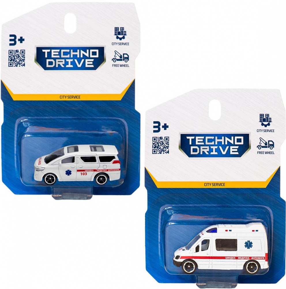 Міні-модель TechnoDrive 1:64 Міська служба в асортименті 250421CG