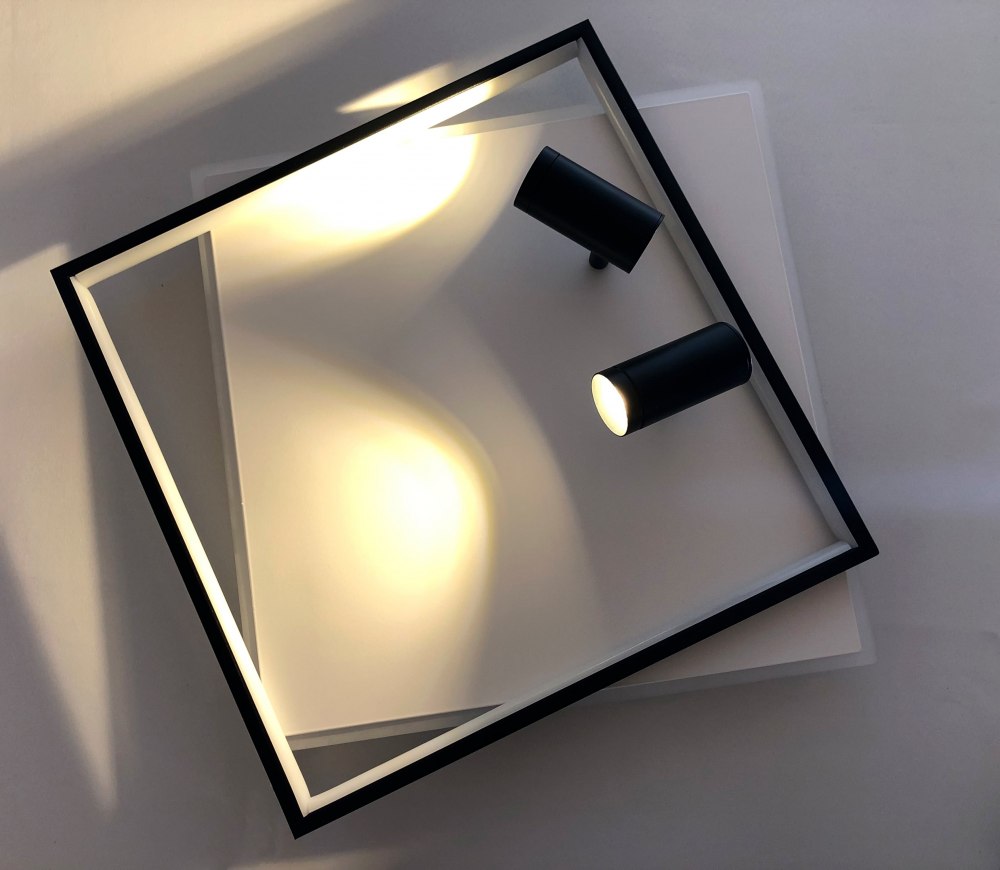 Люстра светодиодная Luminaria 4x100 Вт LED-модуль бело-черный GEOMETRIA DOWNLIGHT 100W 2S