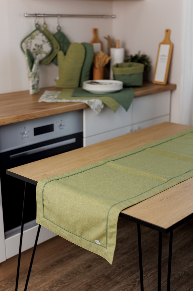 Раннер БОТАНИКА 140x40 см олива La Nuit