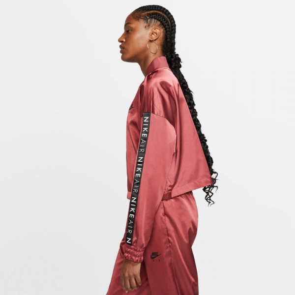 Свитшот Nike W NSW AIR TRK JKT SATIN BV4779-661 р. L оранжевый