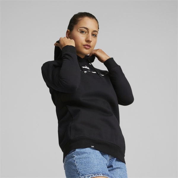 Джемпер Puma POWER TAPE ELONGATED HOODIE FL 84995301 р. XL чорний