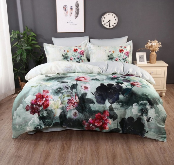 Комплект постельного белья семейный GH-2033 светло-зеленый Word of Dream 