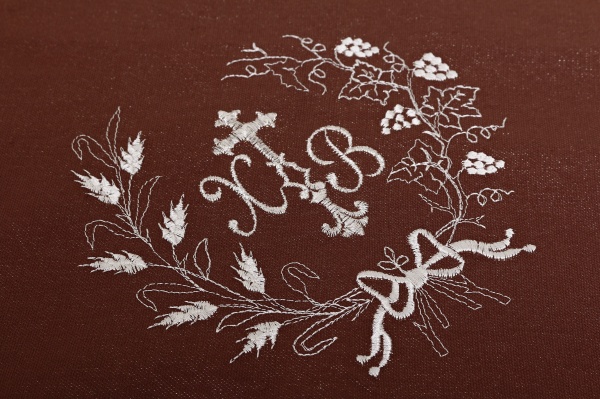 Серветка Великодня святкова з вишивкою та мереживом 38x38 см в асортименті 