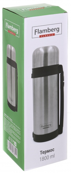 Термос Traveler 1800 мл нержавеющая сталь Flamberg