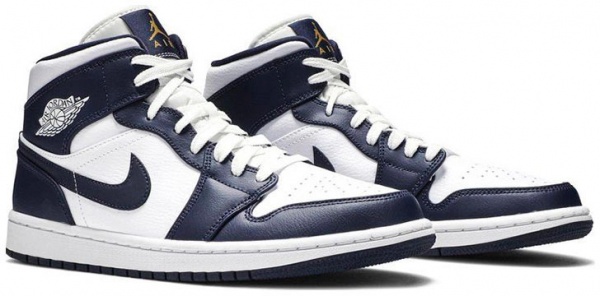 Кроссовки Jordan AIR JORDAN 1 MID 554724-174 р.42,5 синий