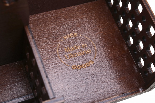 Органайзер настольный Моя страна 27,2x16,4x10,2 см с подставкой для телефона тис Nice goods