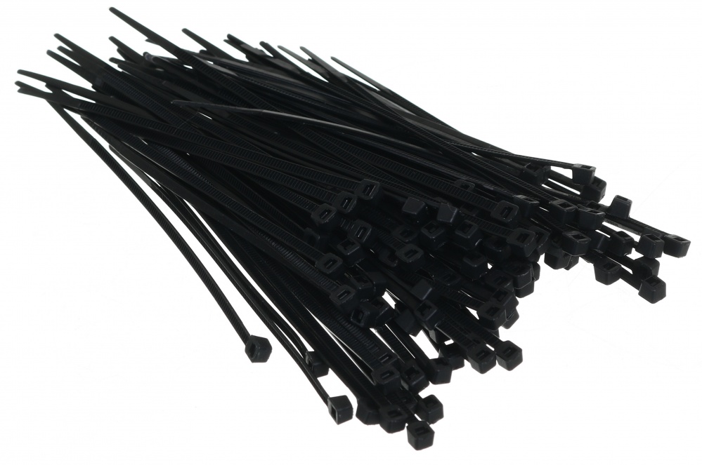 Стяжка для кабелю HausMark 2,5х150 мм 100 шт. чорний