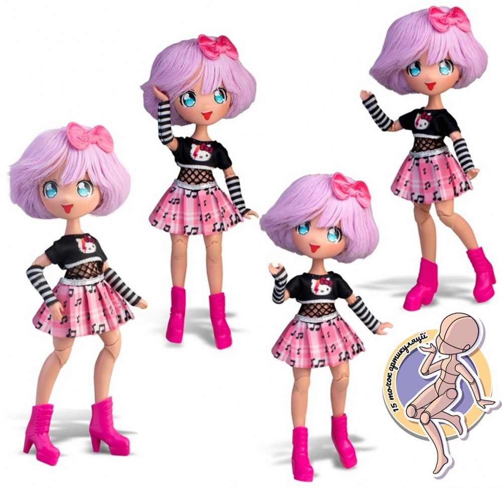 Кукла 4SF Manga Dolls серии Hello Kitty Тедди Рок HKTF0100