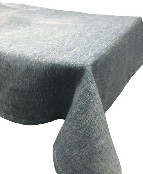 Скатертина Моллі 140x180 см бірюзовий Галерея льону 