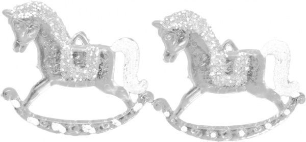 Елочный набор Акриловоая лошадка 9 см 2 шт. 9 см 2 шт./уп. 