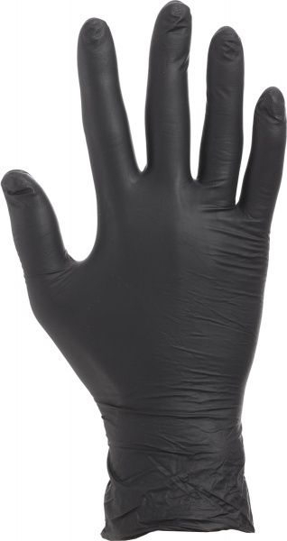 Рукавички одноразові Medico Dr.White Professional чорні з покриттям нітрил M (8) 2739025