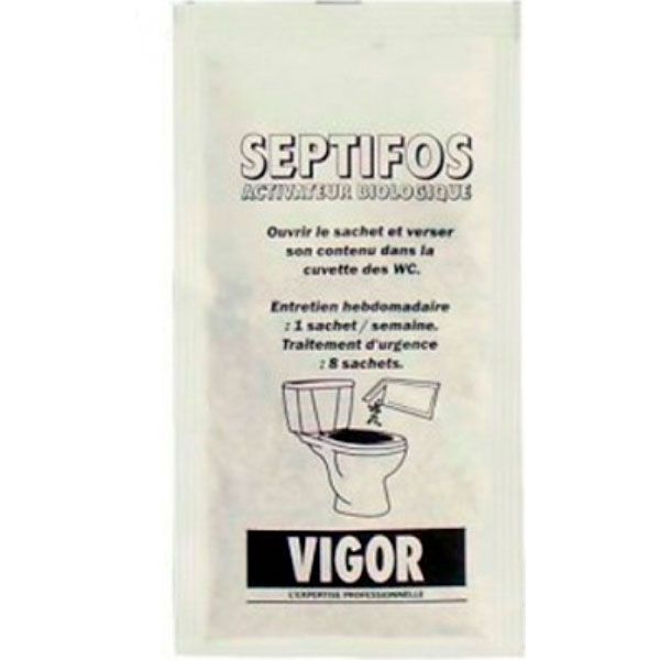 Биопрепарат Vigor Septifos для обслуживания септиков и выгребных ям 25 г