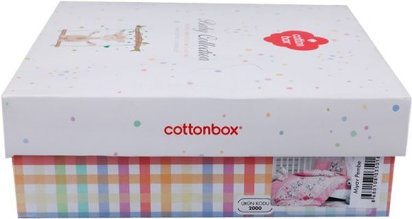 Комплект постельного белья Cotton box розовый с принтом Miyav 