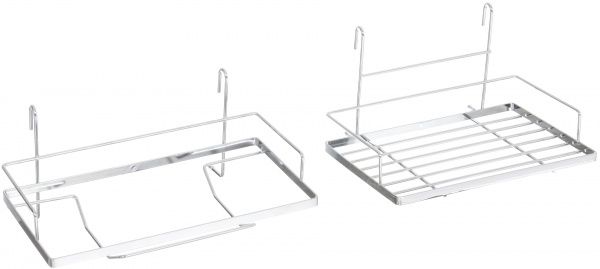 Полка UP! (Underprice) для рейлинга набор 16 предметов серебряный