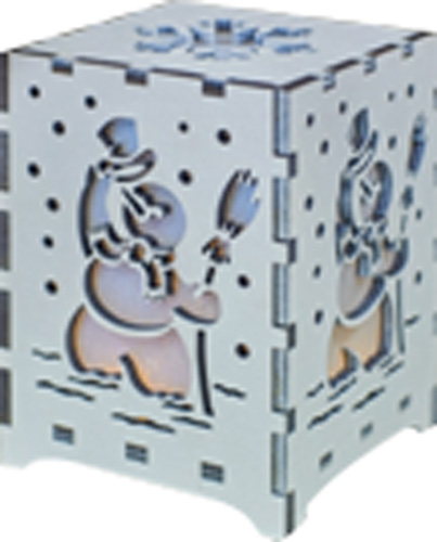 Підвіска Сніговичок 8 см золотий 1220322