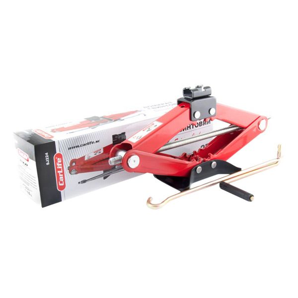 Домкрат механический ромбический Carlife SJ224 2 т