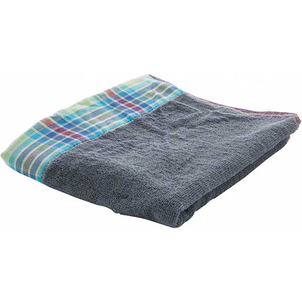 Полотенце двусторонний серое 50x90 см