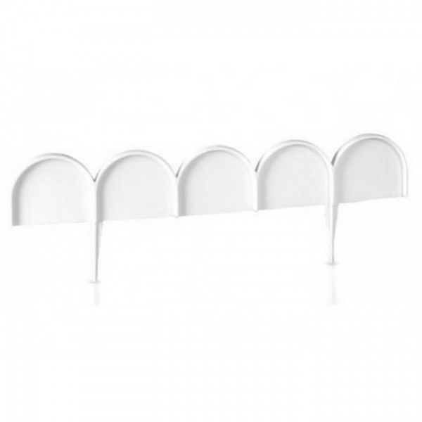 Забор декоративный Prosperplast Garden Line 10000х15х90 мм белый