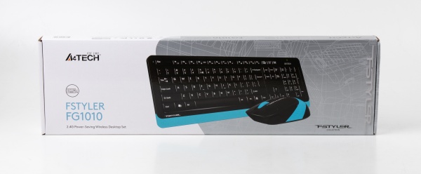 A4Tech Комплект клавиатура и мышь A4Tech Fstyler F1010 Black+ Blue 