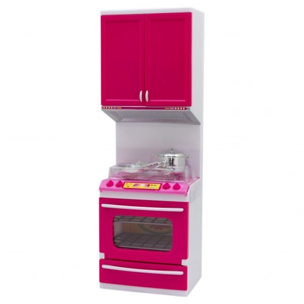 Кукольная кухня Qun Feng Toys 47.5x9.5x35 см Розовая QF26211PW
