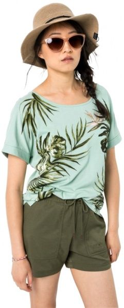 Футболка Jack Wolfskin TROPICAL LEAF T W 1806372-4084 M бірюзовий