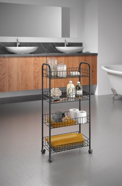 Этажерка Metaltex 4-уровневая Askona Lava 840x230x410 мм черный (344504) 