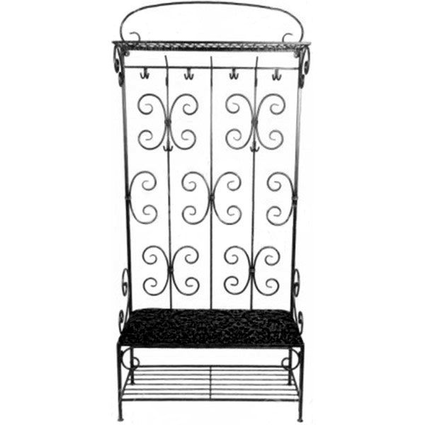 Вешалка пристенная Фортуна черная