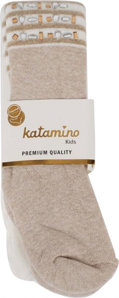 Колготки для девочек KATAMINO K35059р.106-118 бежевый 