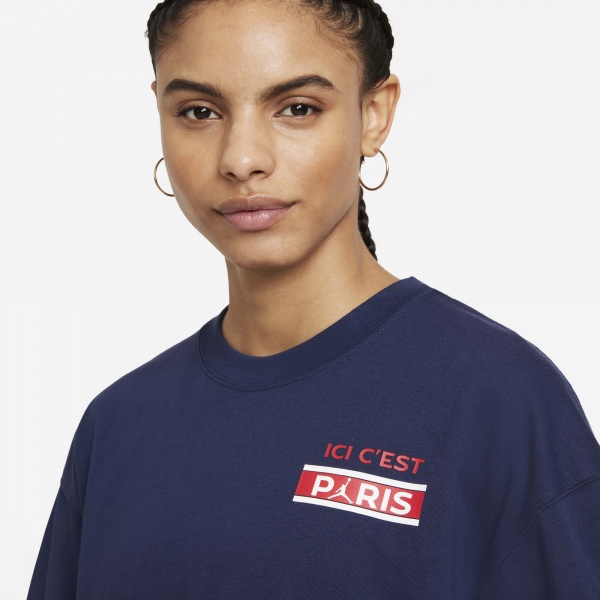Футболка Jordan W J PSG SS TEE DC0457-410 р.XS синій