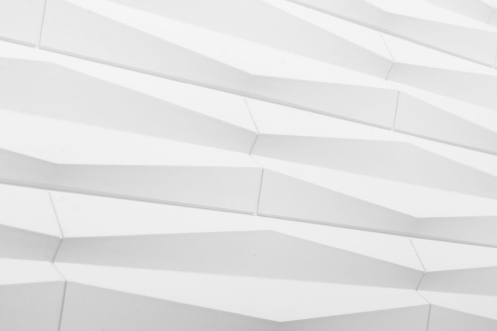 3D-панель с ПВХ 60x120x2,5 cм белый E004-1