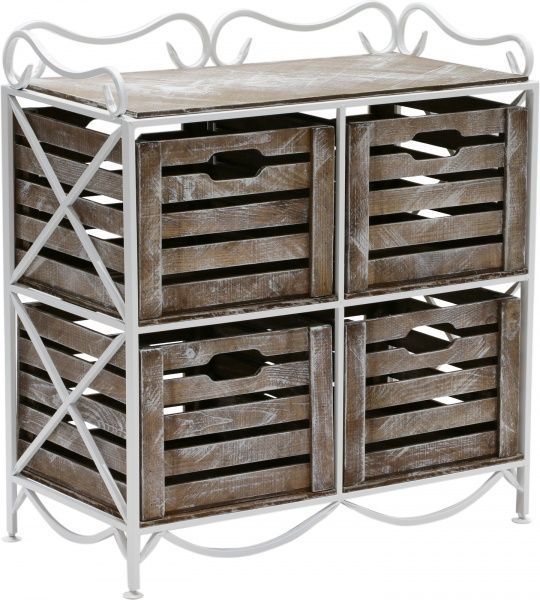 Этажерка Le-Puf з 4 ящиками (2x2) 760x710x360 мм белый 