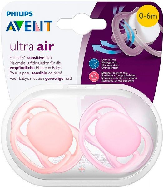 Пустушка Philips Avent Ultra-Air 0–6 міс. 2 шт. 8710103845331