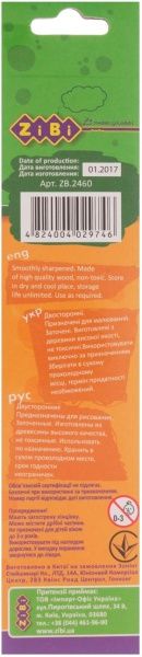 Набор карандашей цветных 12 цветов Double 6 шт. ZiBi