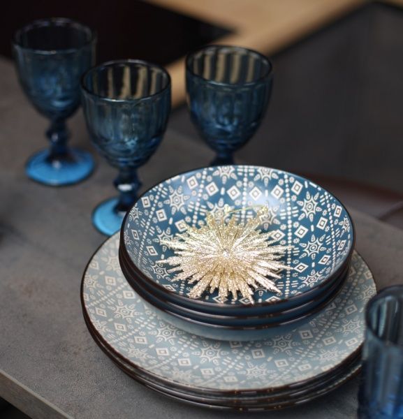 Тарілка обідня Engrave Blue 27 см A0480-HP21-D Astera