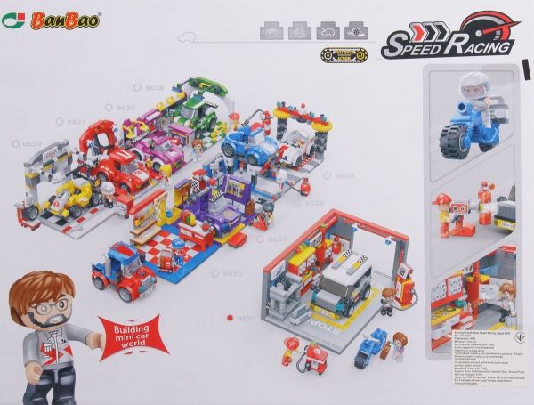 Конструктор BanBao Speed Racing Гараж 8630