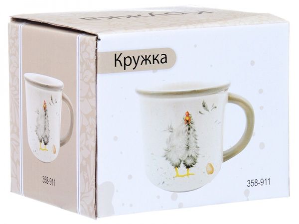 Чашка для чаю Курочка 400 мл 358-911 Lefard