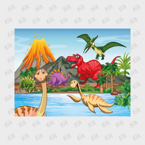 Пазлы магнитные MAXGROUP Динозаврики 24 элемента NM-209